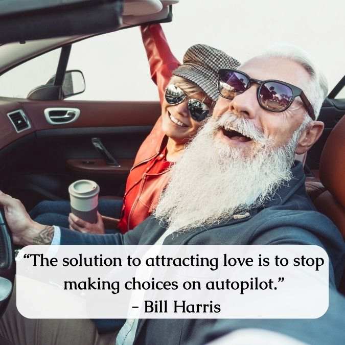 MP 410 Wise Words Email old couple smiling in a convertible