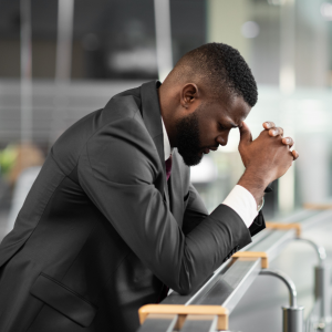 business man stressed