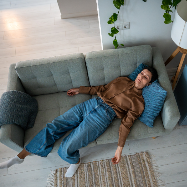 lethargic woman